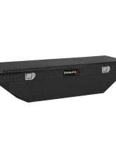 TrailFX Crsovr Angled Sgl Lid Pwdr Ctd Black 16 Gauge Alum 63x19.25x13.5 Cap W/Tray                                     - 110632 - Image 2
